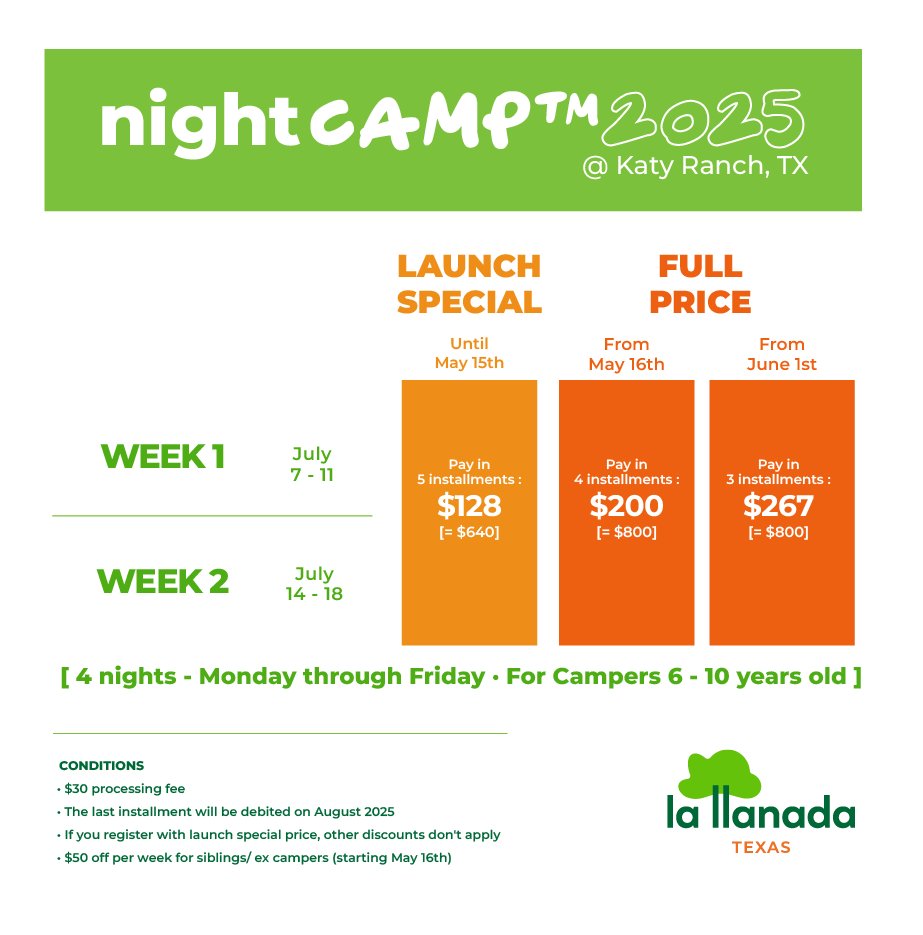 night camp la llanada prices